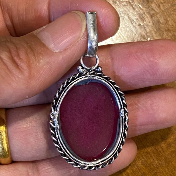 Stunning Natural Handmade Ruby Gemstone Pendant. - Picture 10 of 11